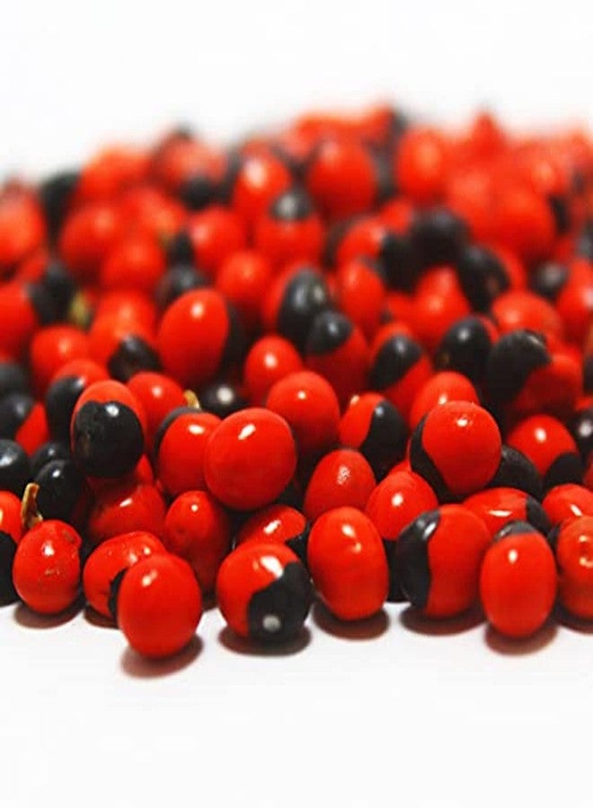 RUKDA® lal chirmi/gunja Beads/chirmi ke Beez/chirmi seads red/gunja/gunjari/gunja beej/gunja ke beej/gunja lal/gunja lal Seeds/chirmi Seeds - 21 pcs - Image 2