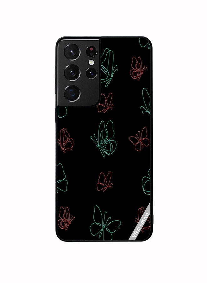 VR CREATIVE Protective Case Cover For Samsung Galaxy S21 Ultra 5G Classickases Design Multicolour - Image 1