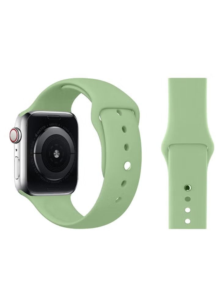 Zaboon Solid Silicone Replacement Band For Apple Watch 41/40/38mm Series 7/6/5/4/SE - Image 2