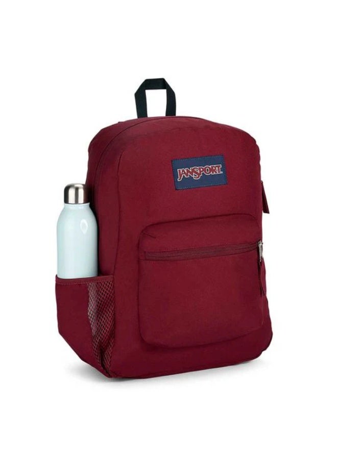 JanSport Unisex Fashion Backpack CROSS TOWN RUSSET RED - Image 4