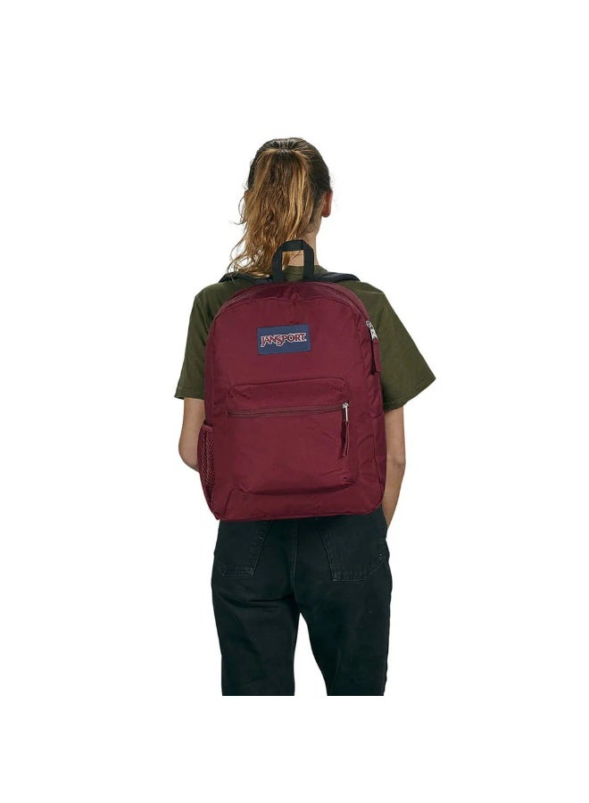 JanSport Unisex Fashion Backpack CROSS TOWN RUSSET RED - Image 3