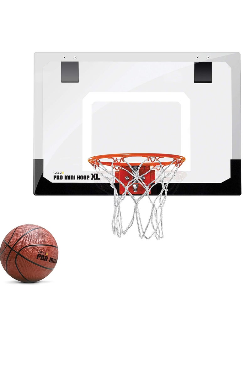 SKLZ Pro Mini Indoor Basketball Hoop - Over The Door – Portable - Great For Home, Dorms, Offices, and Gifts - Image 1