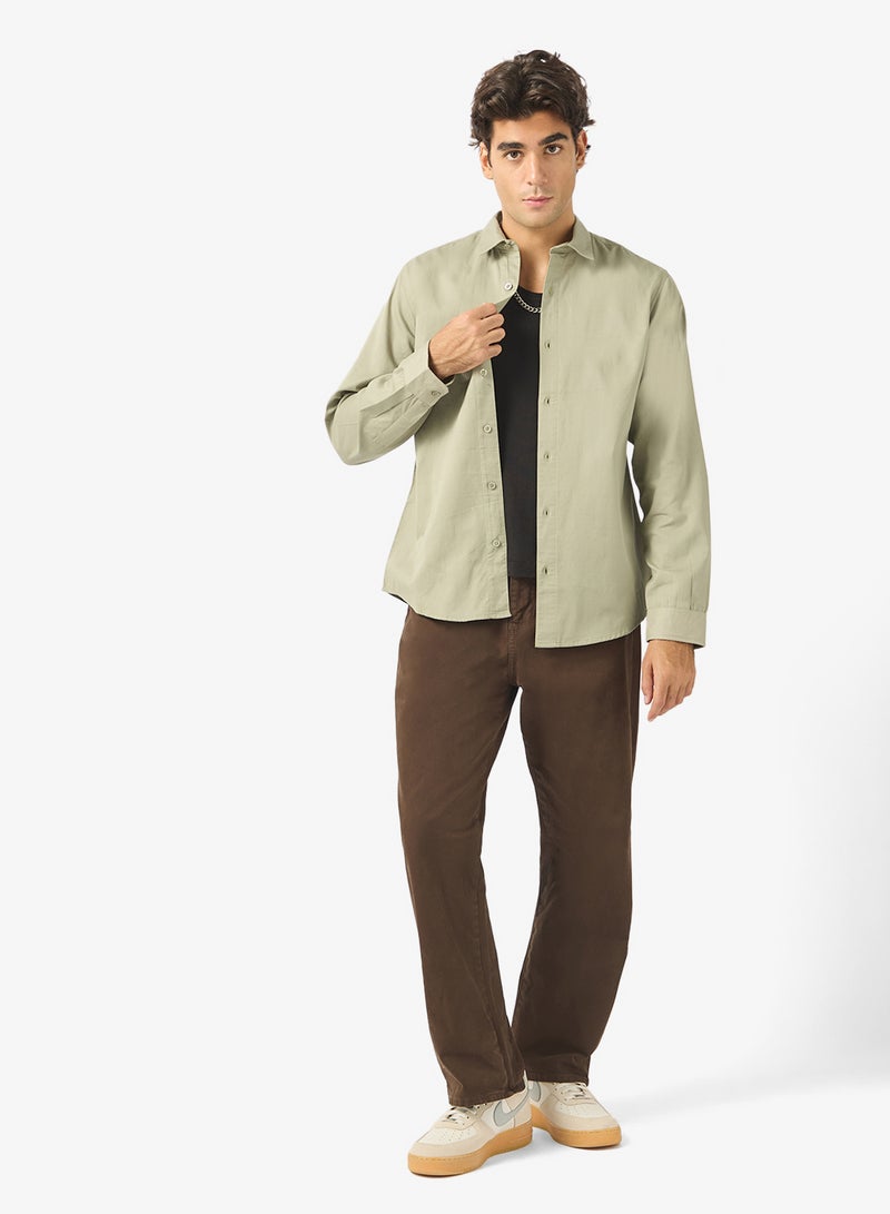 سفنتي فايف قميص كلاسيكي بقصة عادية - Image 4