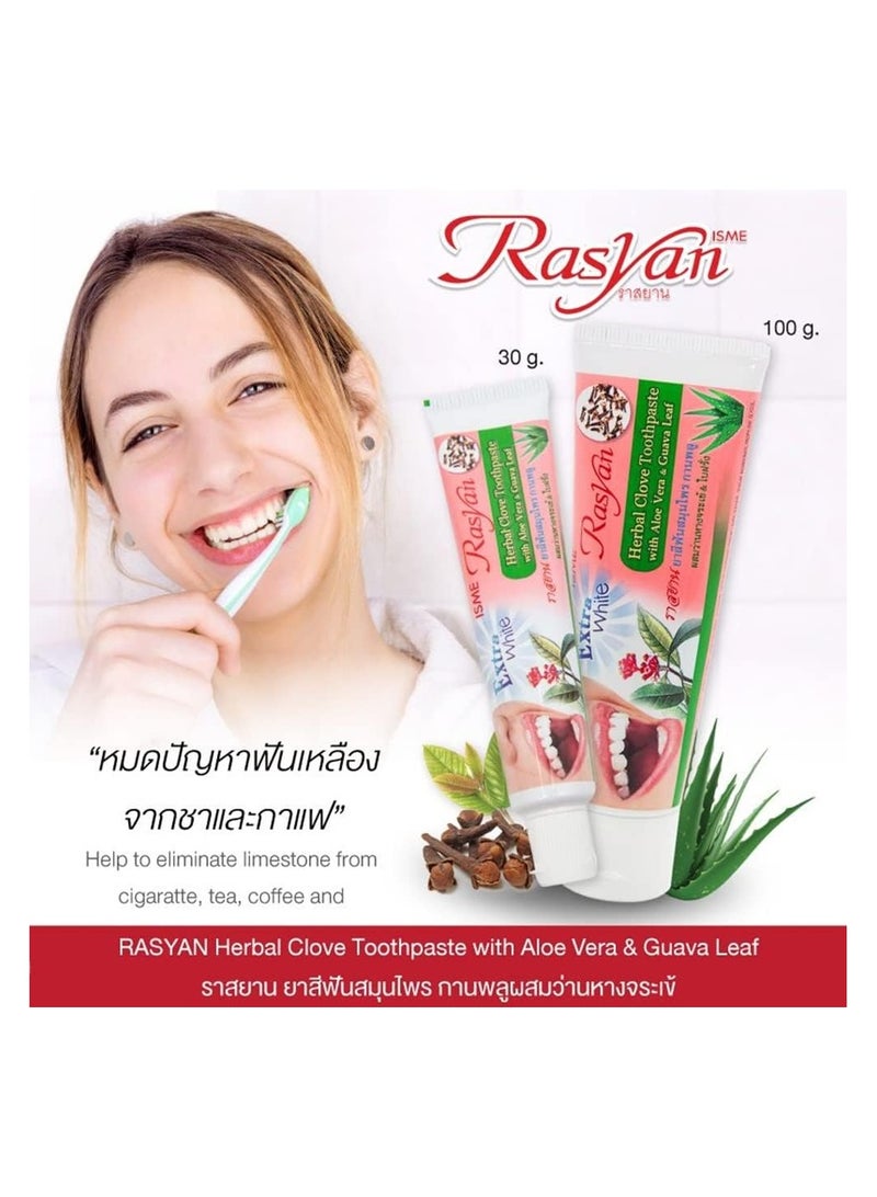 Rasyan ISME Rasyan Herbal Clove Toothpaste with Aloe Vera &Guava Leaf. - Image 2