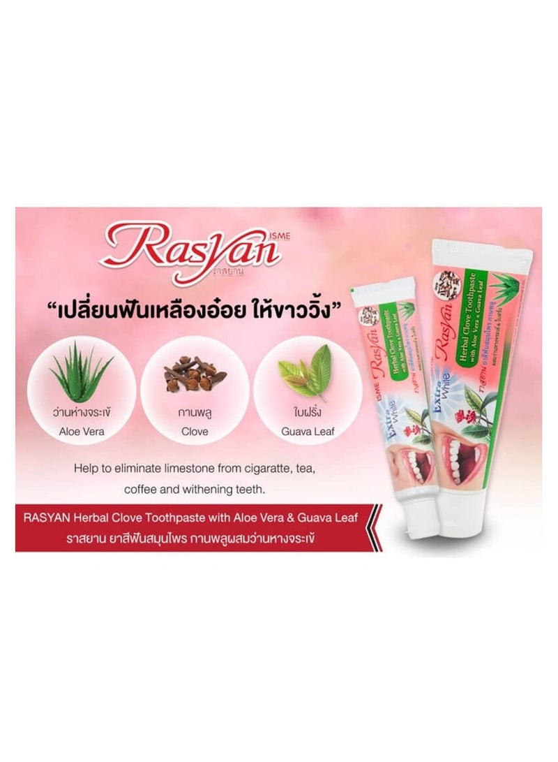 Rasyan ISME Rasyan Herbal Clove Toothpaste with Aloe Vera &Guava Leaf. - Image 3