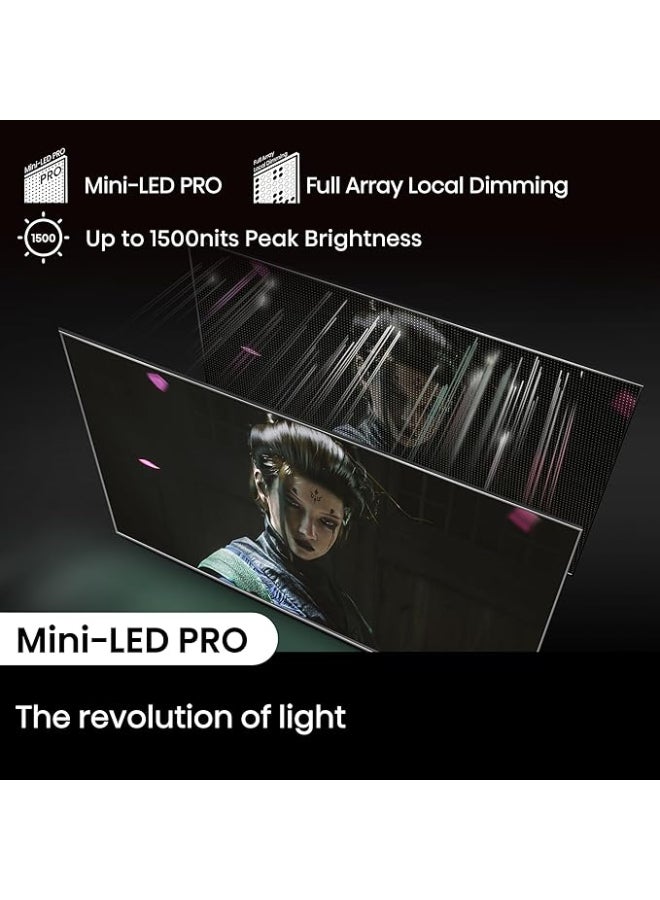 هايسنس تلفاز ذكي 65 بوصة ULED 4K | ميني-LED | QLED | 144 هرتز | دولبي فيجن | HDR 10+ | دولبي أتموس | إضاءة محلية كاملة | صوت 2.1 قناة | جوجل تي في | موديل 2024 | ضمان لمدة سنتين - Image 3