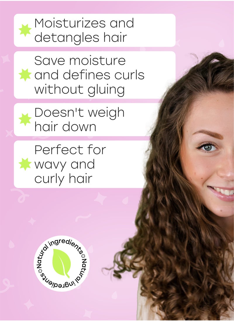 CURL ROCK AND ROLL - Curl Rock and Roll Hair Conditioner - Strengthens and Protects - Paraben-Free & Sulfate-Free, 270 ml - Image 1