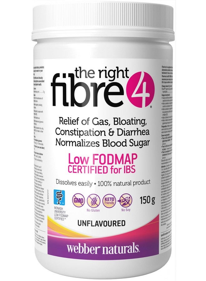 Webber Naturals Fibre 4 Unflavoured, 150 g Powder - Image 1