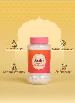 Shubh kart Shubhkart Surabhi 100% Pure Camphor Crystals or Aromatherapy, Incense, Odor Eliminator, Puja  - Image 4