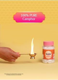 Shubh kart Shubhkart Surabhi 100% Pure Camphor Crystals or Aromatherapy, Incense, Odor Eliminator, Puja  - Image 2