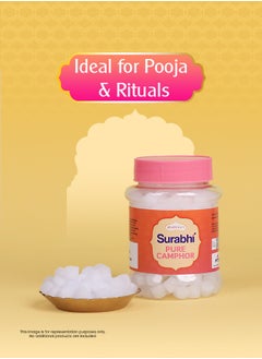 Shubh kart Shubhkart Surabhi 100% Pure Camphor Crystals or Aromatherapy, Incense, Odor Eliminator, Puja  - Image 3