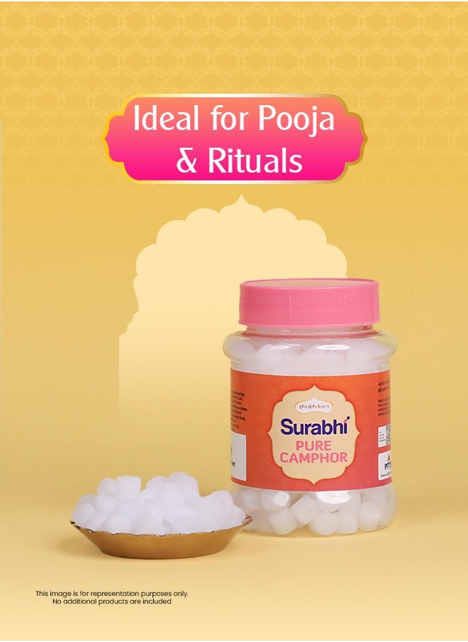 Shubh kart Shubhkart Surabhi 100% Pure Camphor Crystals or Aromatherapy, Incense, Odor Eliminator, Puja  - Image 3