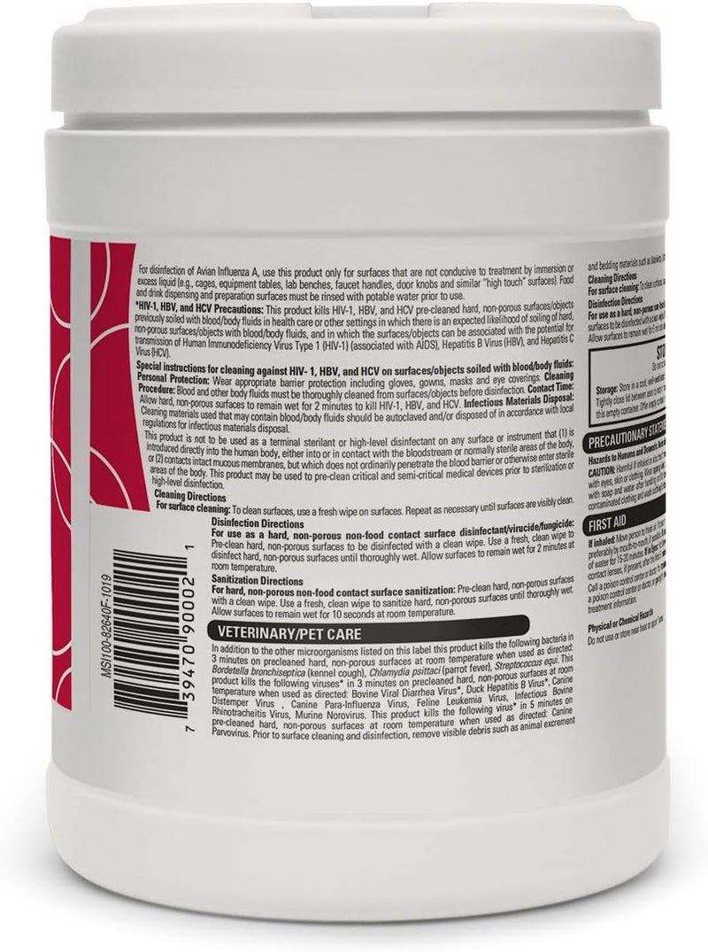 Micro-Scientific Opti-Cide3 Medical Disinfecting Wipes Healthcare Grade Disinfectant Cleaner Surface Wipes - OCW06-100 - Image 2