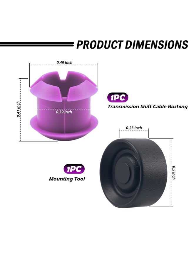Figpade Transmission Shift Cable Bushing Repair Kit Replacement OEM 3382242030,Practical Shifter Bushing Kit Compatible with Lexus/Pontiac/Scion/Mitsubishi,Professional Shifter Cable Bushings - Image 2