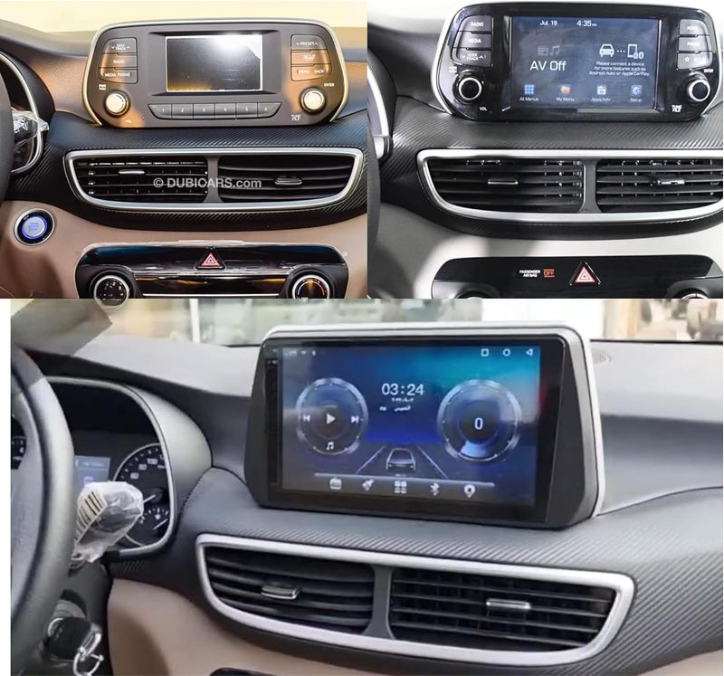 4k MRC Tucson android screen model 2019-2021,4gb ram 64 gb memory wireless applecarplay android auto reverse camera included ahd - Image 2