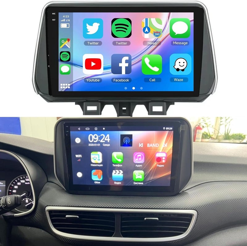 4k MRC Tucson android screen model 2019-2021,4gb ram 64 gb memory wireless applecarplay android auto reverse camera included ahd - Image 4