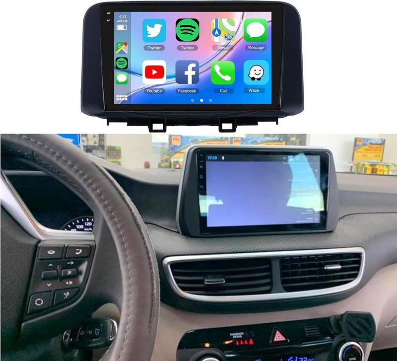4k MRC Tucson android screen model 2019-2021,4gb ram 64 gb memory wireless applecarplay android auto reverse camera included ahd - Image 5