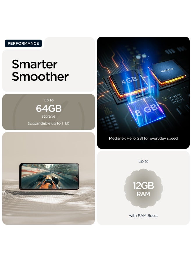 موتورولا G06 Dual SIM 4G PANTONE Laurel Oak 4GB RAM 64GB - Middle East Version - Image 3