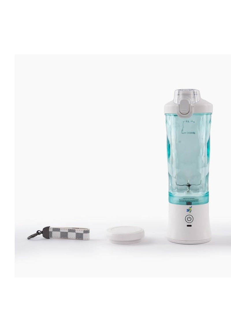 TR6 TR6 Blendmate Ultra Waterproof Portable Blender for Juices, Shakes & Smoothies – 230W Motor, 4000mAh Battery, Pulse Mode, LED Lights, 600ml Convertible Jar, Inbuilt Sipper & Carry Handle (White) - Image 5