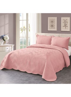 Arabest Bedding 3 Pieces Set,Pink Double XL,Printed Duvet Cover,Machine Washable,Suitable for Gift to Family(Cover 230*250cm*1, Pillowcase 50*70cm*2)  - Image 1