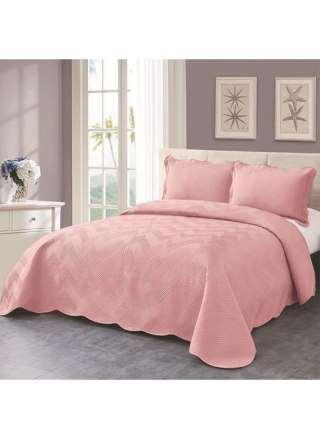 Arabest Bedding 3 Pieces Set,Pink Double XL,Printed Duvet Cover,Machine Washable,Suitable for Gift to Family(Cover 230*250cm*1, Pillowcase 50*70cm*2)  - Image 1