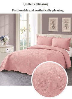 Arabest Bedding 3 Pieces Set,Pink Double XL,Printed Duvet Cover,Machine Washable,Suitable for Gift to Family(Cover 230*250cm*1, Pillowcase 50*70cm*2)  - Image 2