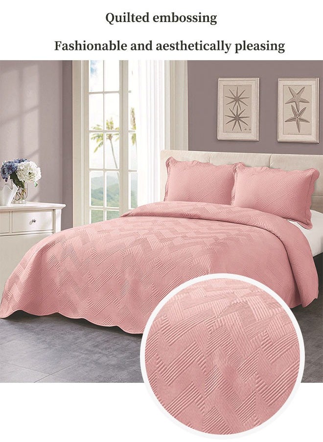 Arabest Bedding 3 Pieces Set,Pink Double XL,Printed Duvet Cover,Machine Washable,Suitable for Gift to Family(Cover 230*250cm*1, Pillowcase 50*70cm*2)  - Image 2