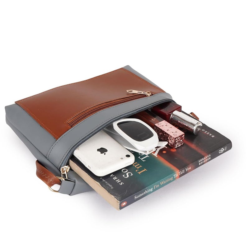 Daniel Clark حقيبة كتف عصرية متعددة الجيوب بسحاب| حقيبة سفر جانبية| حقيبة سلاينغ| حقيبة مراسلة مع حزام قابل للتعديل (23 × 17.7 × 5 سم) - Image 5