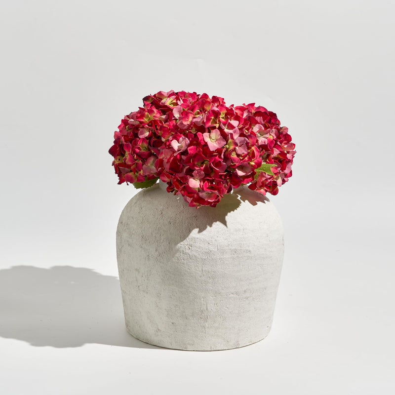 LB2 White Ceramic Large Vase, 11" Tall Zen Style vase, Terra Cotta Pitcher, Distressed Farmhouse Decor, Pottery Decorative Flower for Home Decor (B - White 11") - Image 4