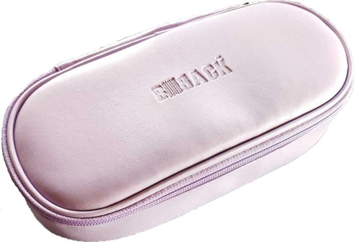 Bback Oval Reservoir Faux Leather Pencil Case Lilac  - Image 1