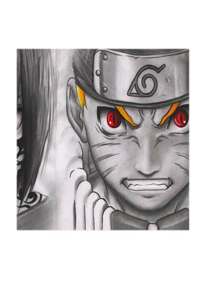 RYN Naruto Sasuke MDF Wall Art Multicolour 30x30centimeter - Image 1