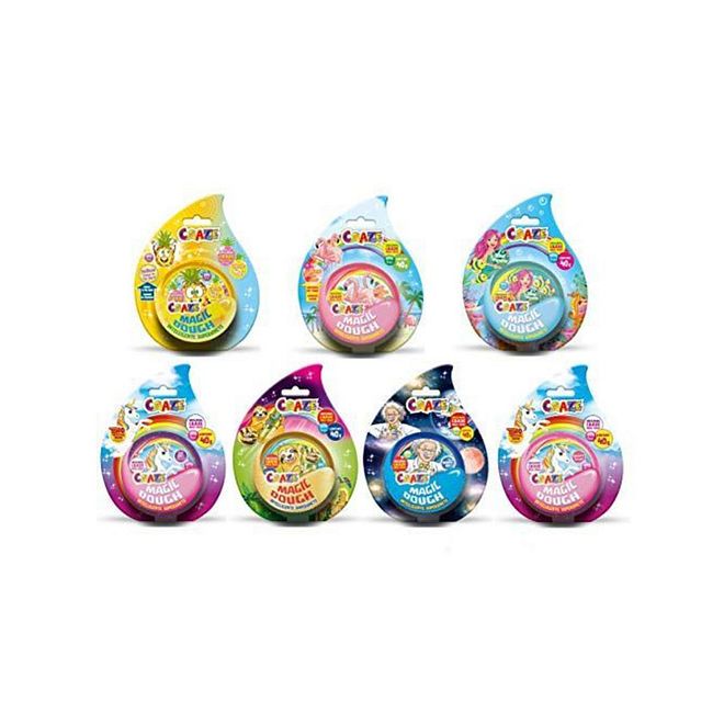 Craze Magic Dough 40g â€“ Stretchy, Malleable Play Dough for Ages 3 Years+, Assorted Colors/Special Effects - Image 1