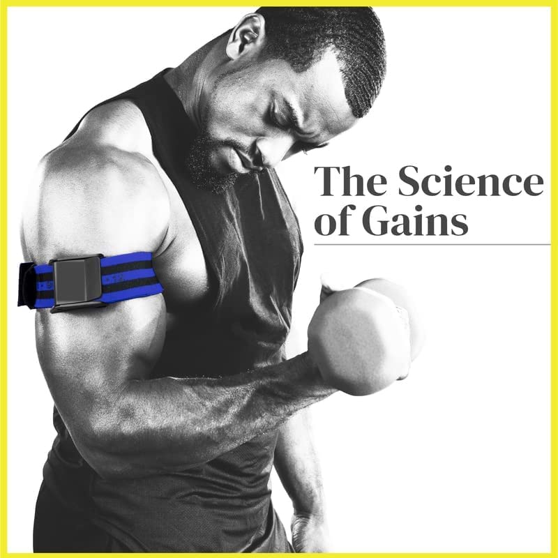 Kobo Blood Flow Restriction Bands for Arms, Legs, Glutes Occlusion Training, Resistance Bands Help Gain Muscle Without Heavy Weight Lifting, Quick-Release (1 Inch Wide) - Image 3