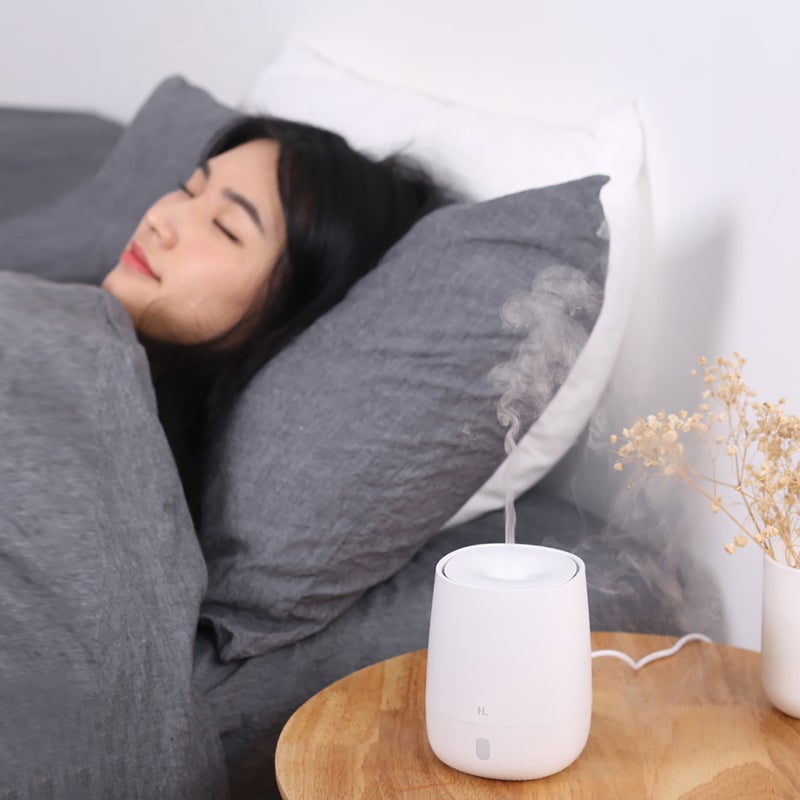 مزين رائحة الهواء الصغير HL المحمول بمصدر USB، مرطب هادئ لصنع رذاذ العطور بمصباح ليلاً للسيارة، المنزل، المكتب واليوجا 120 مل - Image 2