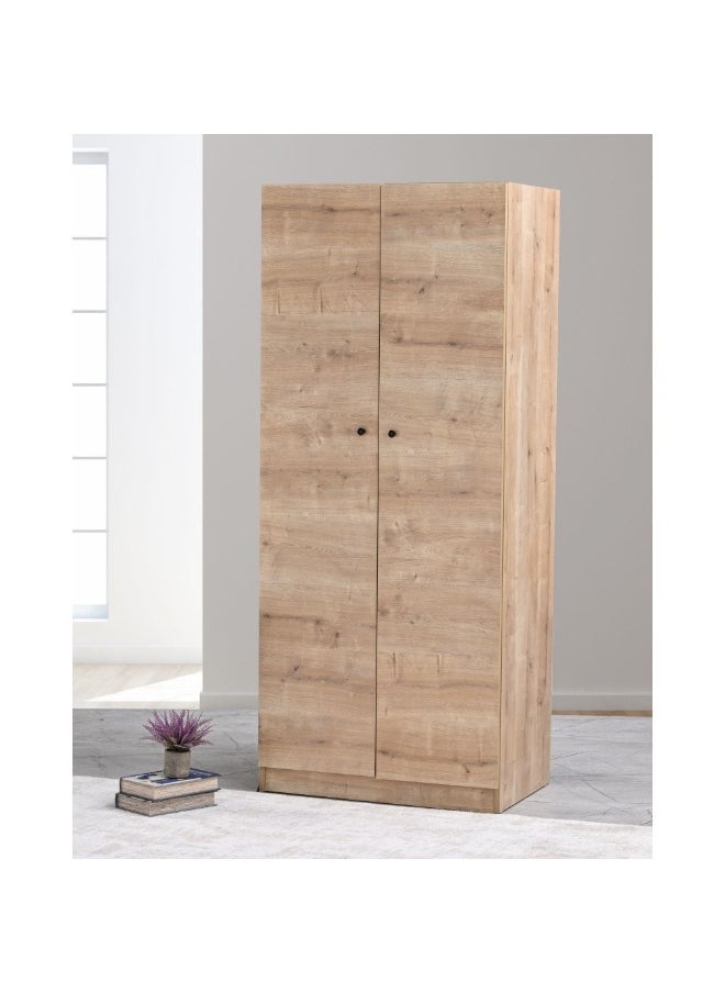 Multipurpose 2-Door Tall Wardrobe Deep  And  Thick Panel - Oak - pzsku/Z51634C82A0230F4A78B4Z/45/_/1726138302/dfca75f5-5674-44f0-9b74-bd908a8566a7