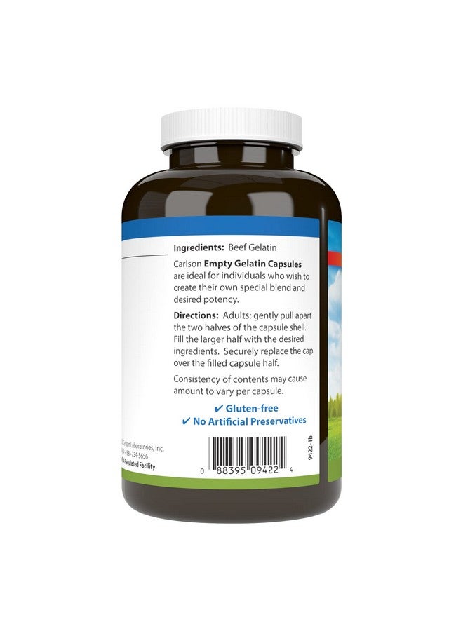 Carlson - Empty Gelatin #00 Capsules, Easy to Separate & Fill, 150 capsules - Image 3