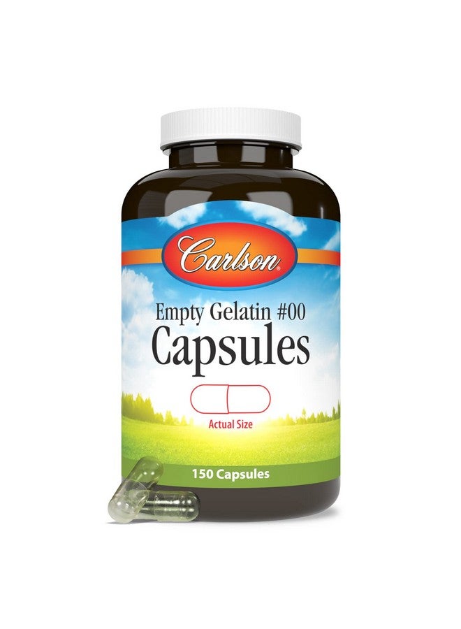 Carlson - Empty Gelatin #00 Capsules, Easy to Separate & Fill, 150 capsules - Image 5