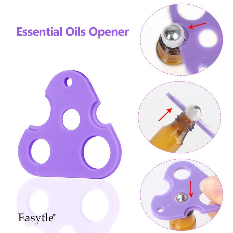 Easytle Essential Oil Tools Essential Oil Opener Essential Oil Key Tool for Essential Oil Accessories Includes 2 Openers, 6 Droppers, 6 Funnels, 72 Labels And Brush Tools Set for Glass Roll On Bottles - Image 2