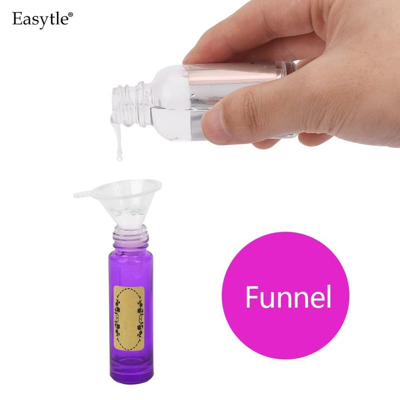 Easytle Essential Oil Tools Essential Oil Opener Essential Oil Key Tool for Essential Oil Accessories Includes 2 Openers, 6 Droppers, 6 Funnels, 72 Labels And Brush Tools Set for Glass Roll On Bottles - Image 4