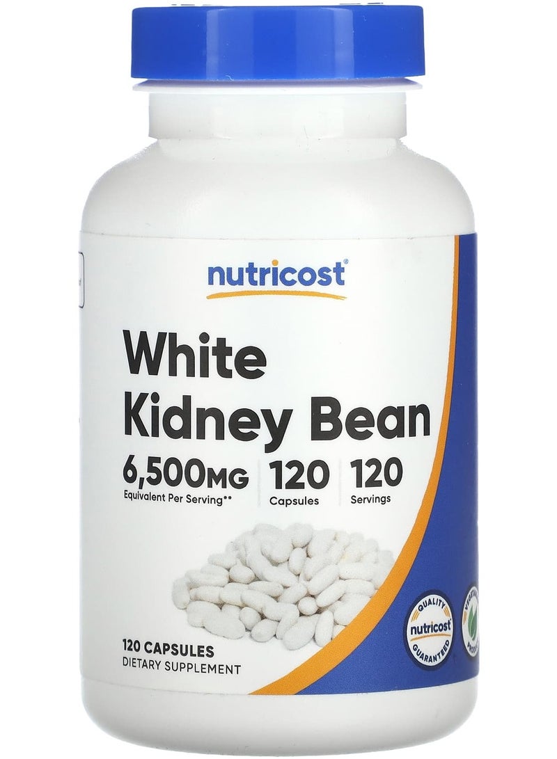 Nutricost White Kidney Bean, 6,500 mg, 120 Capsules