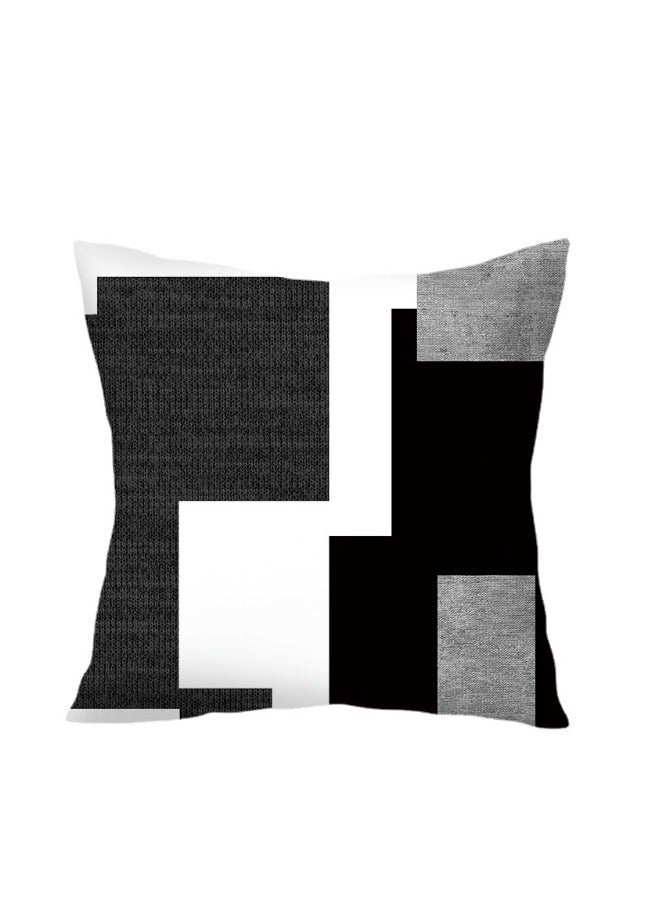 VIUAUAX أغطية وسائد طقم من 4 أغطية وسائد، أغطية وسائد ذات طراز عصري 45 سم × 45 سم، أغطية وسائد أريكة تجريدية حديثة مزخرفة لغرفة المعيشة - Image 3