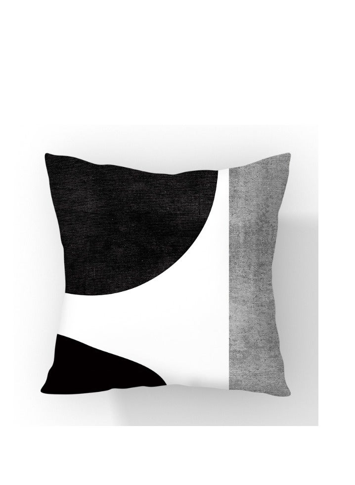 VIUAUAX أغطية وسائد طقم من 4 أغطية وسائد، أغطية وسائد ذات طراز عصري 45 سم × 45 سم، أغطية وسائد أريكة تجريدية حديثة مزخرفة لغرفة المعيشة - Image 4