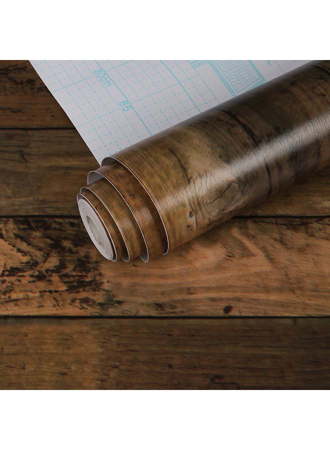 Bluejw Wood Stickers Red Wood Grain Wallpaper Self-adhesive Furniture Cabinet Wardrobe Instant Stickers Renovation Stickers Desktop Self-adhesive - Image 2