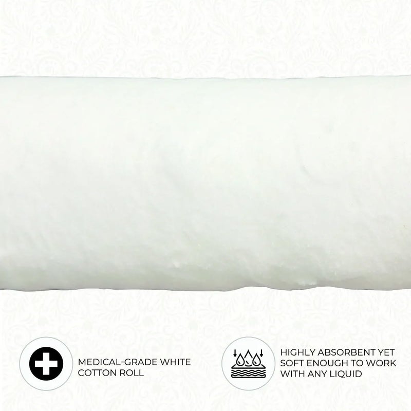 ForPro Professional Collection Premium Cotton Roll for Cosmetic Application and Product Removal, White, 12” Wide, 1 Lb. - Image 3