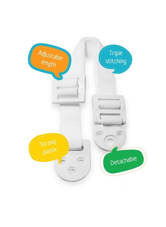 بوكسيكي كيدز مثبتات أثاث مضادة للطرف قابلة للتعديل لحماية الطفل ومجموعة تثبيت خزانة الملابس. 8 قطع من مرساة الحائط وأشرطة الزلازل. مجموعة أدوات سلامة الأطفال وأشرطة أثاث السلامة المنزلية (أبيض) - Image 5