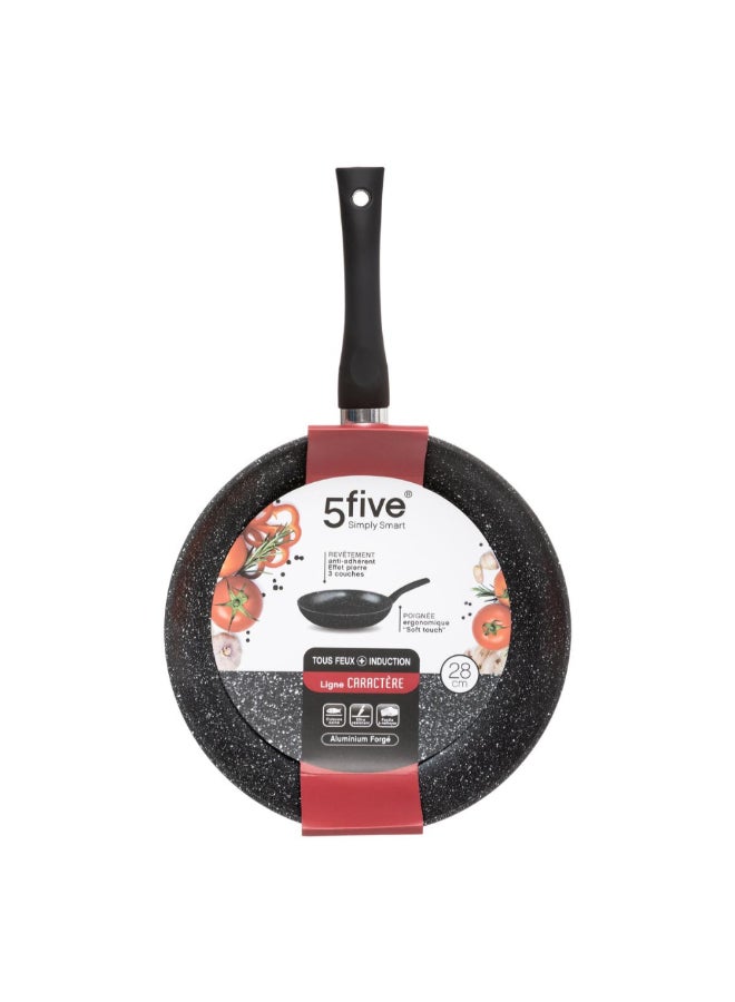 Five Simply Smart Caractere Forged Aluminium Cooking Pan Black 28 cm 111003 - Image 3
