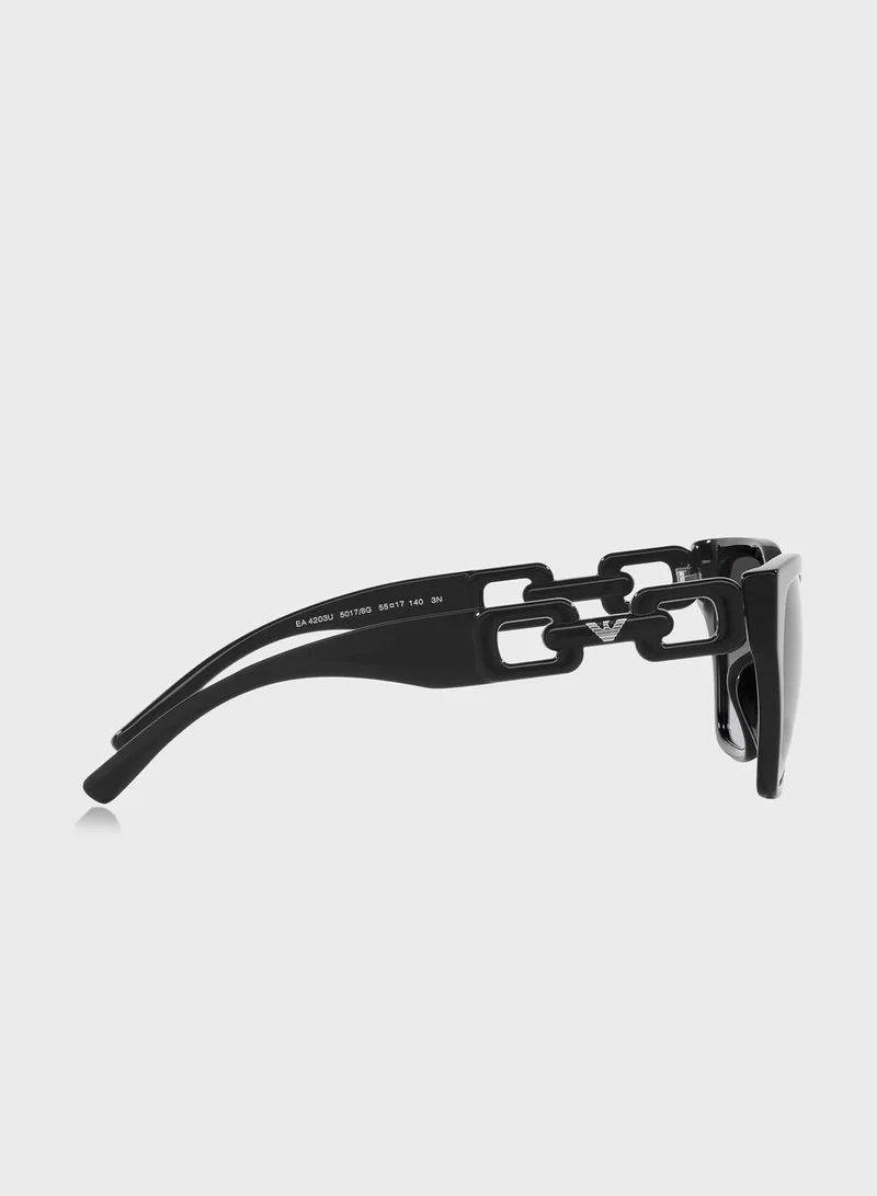 EMPORIO ARMANI 0Ea4203U Cateye Sunglasses
