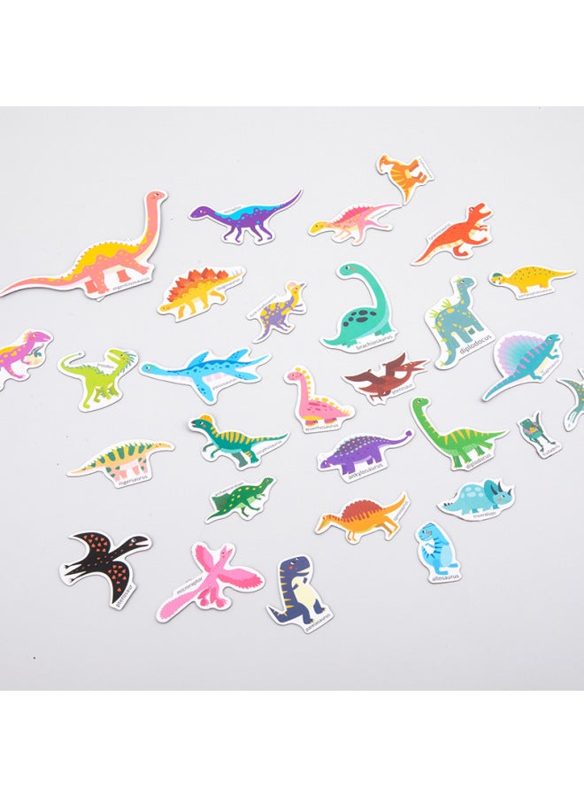 Magnetic DIY Interesting Children's Scene Sticker Book 0.3 Early Education Mindfulness Cultivation Movable Repeated Quiet Paste Book-Color:mzm-Insect Paradise - Image 4