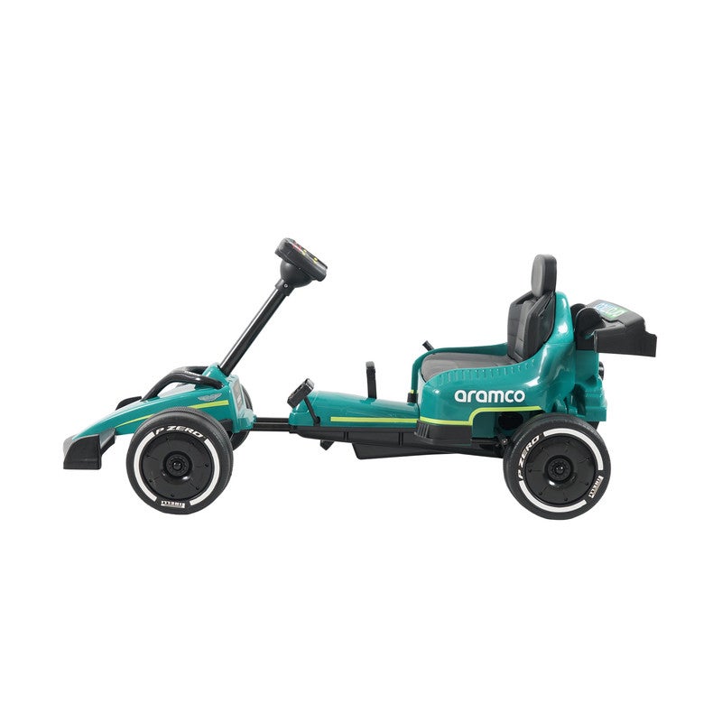 Lovely Baby Kids Licensed Pedal Go Kart LB 6003E – Pedal Powered Ride-On Car with EVA Wheels, Hand Brake, Forward & Reverse Gear, Sport Design for Kids Ages 3–8 Years - Green - Image 3