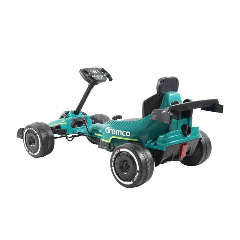 Lovely Baby Kids Licensed Pedal Go Kart LB 6003E – Pedal Powered Ride-On Car with EVA Wheels, Hand Brake, Forward & Reverse Gear, Sport Design for Kids Ages 3–8 Years - Green - Image 2